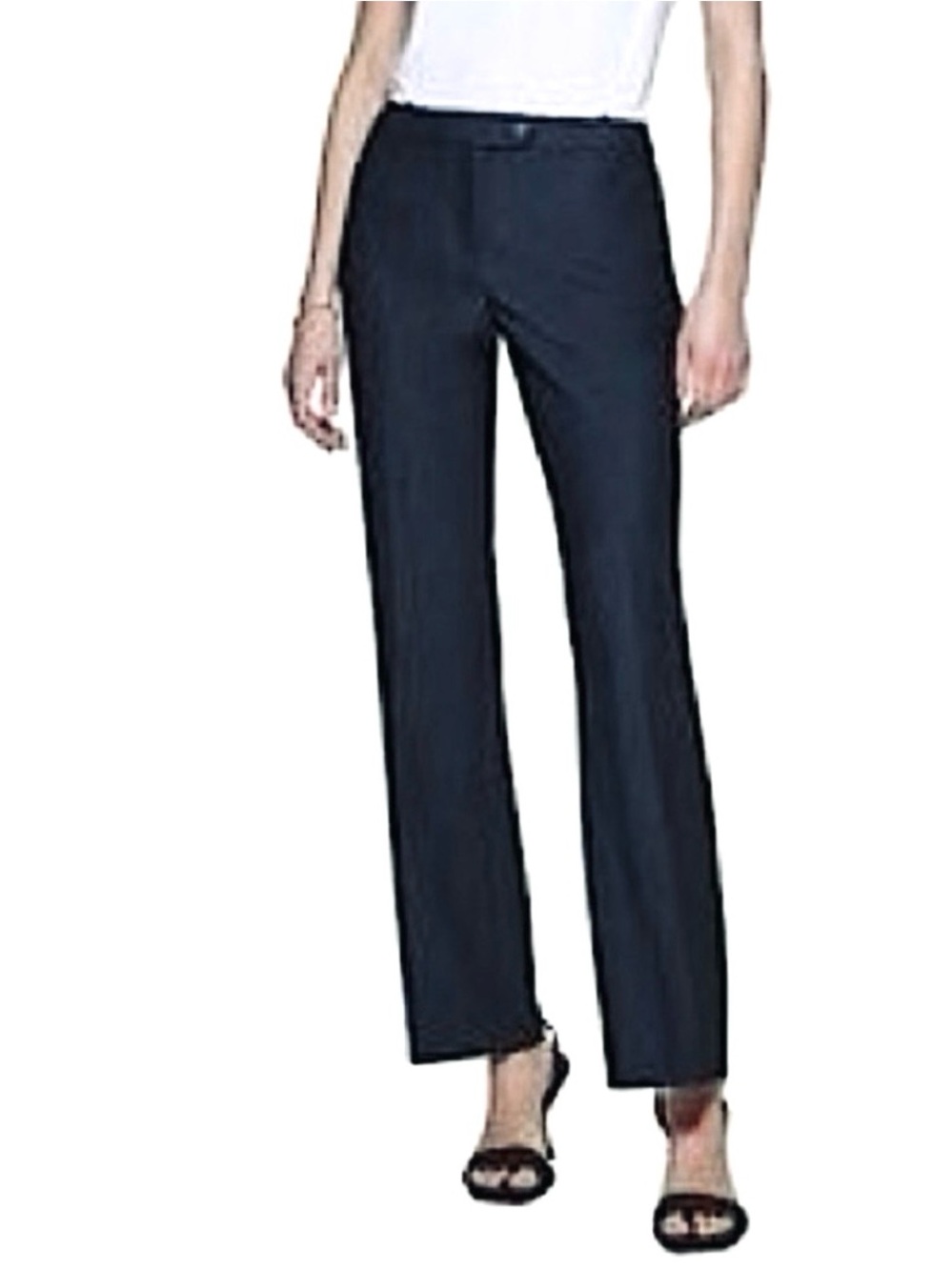 Calvin Klein Straight Leg Dress Pants Modern Fit Trousers Black Size 16
